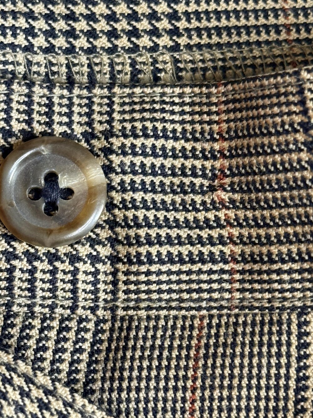 Lauren Ralph Lauren Pants Womens 4 Brown Plaid Wool Cuffed Tapered Altered - Picture 12 of 16